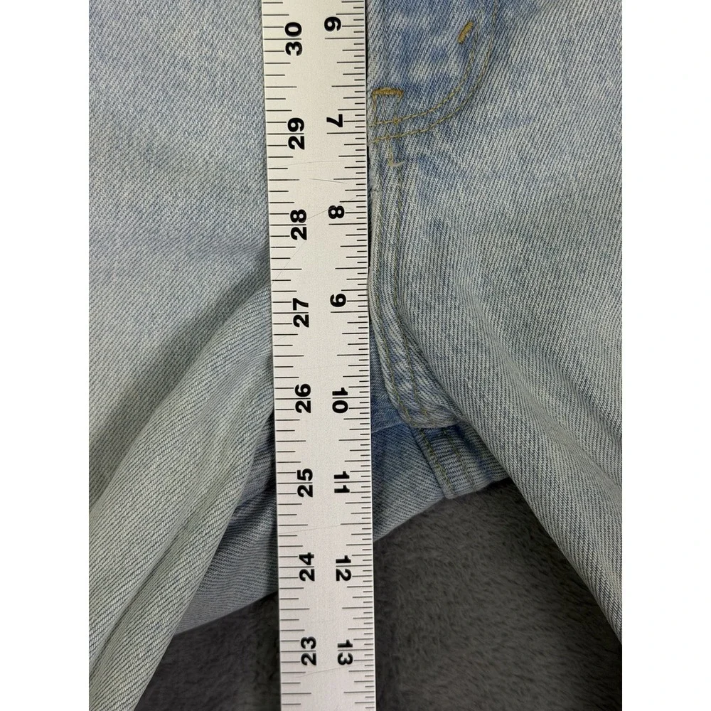 Abercrombie‎ And Fitch Jeans Womens 12 S Blue Light Wash 90s Straight Low Rise